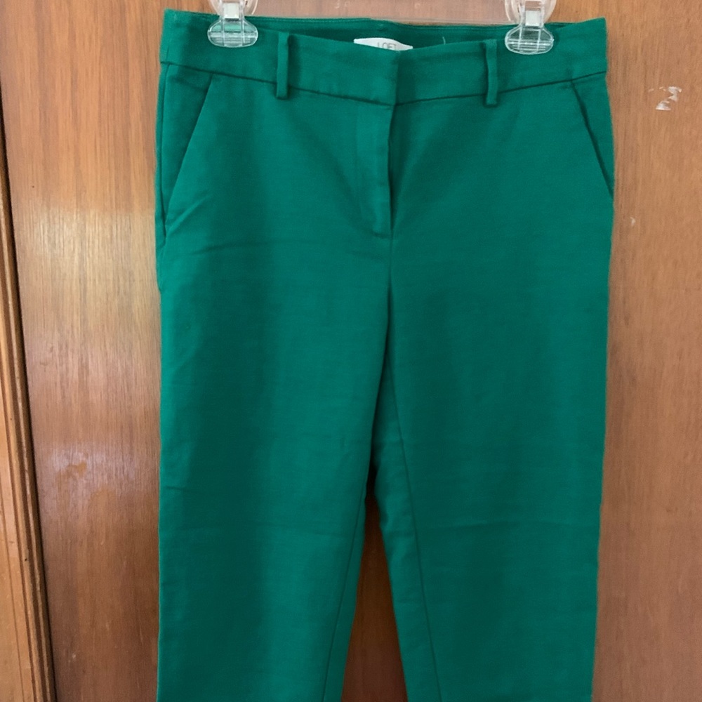 LOFT Green Rivera Slim pants